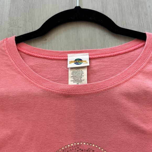 Vtg Universal Studios Florida Rhinestone Logo T Shirt Women’s Sz 2X - Picture 6 of 10